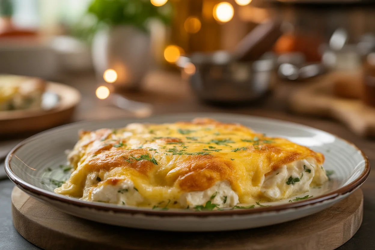 canelones de bacalao y huevo cocido