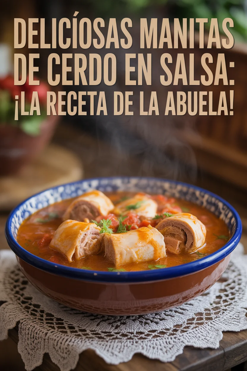 Manitas de cerdo en salsa