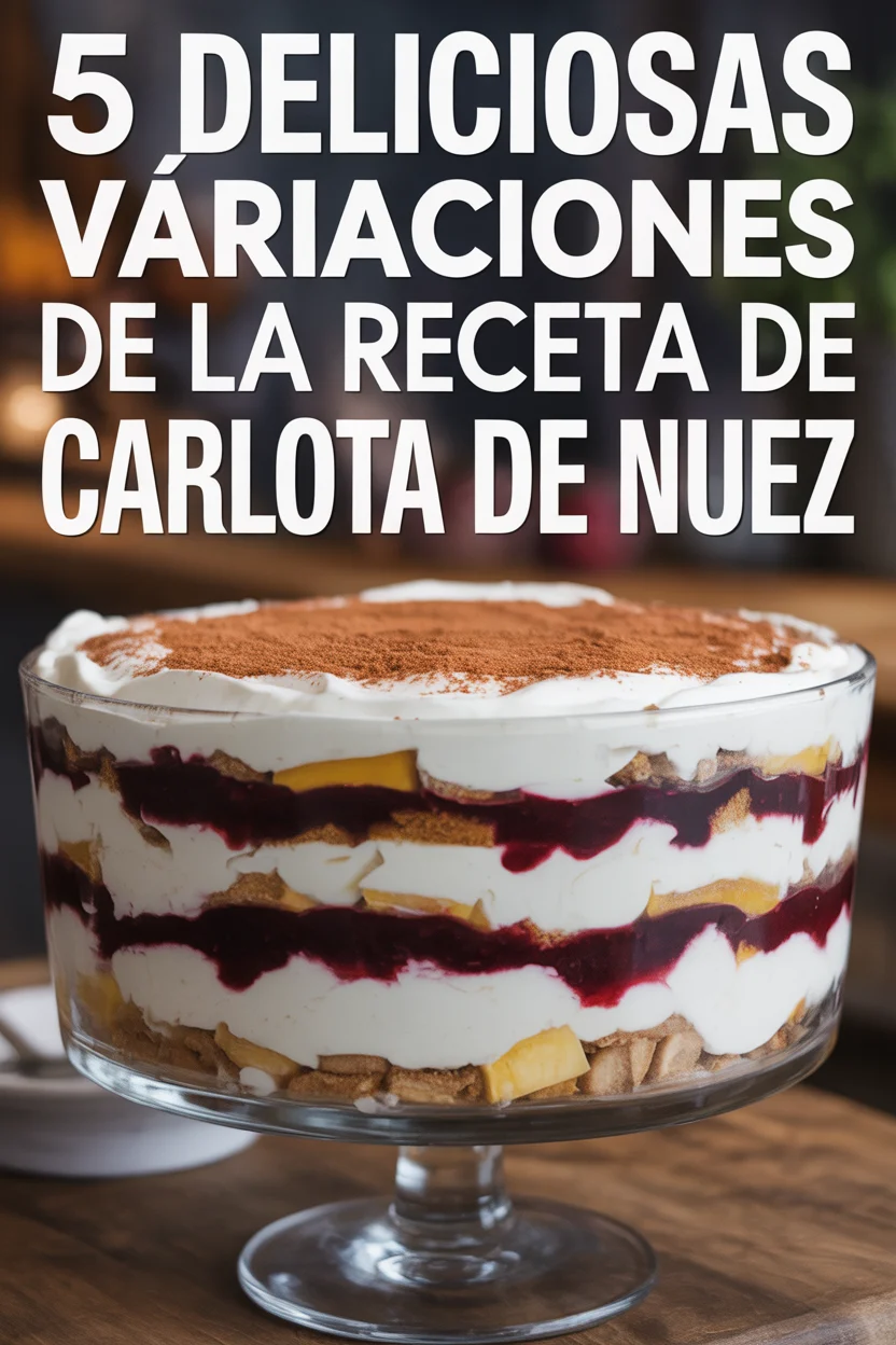 receta de Carlota de nuez