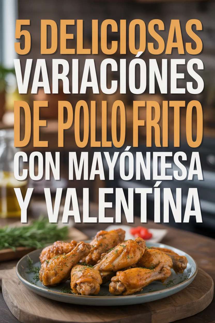 5 Deliciosas Variaciones de Pollo Frito con Mayonesa y Valentina