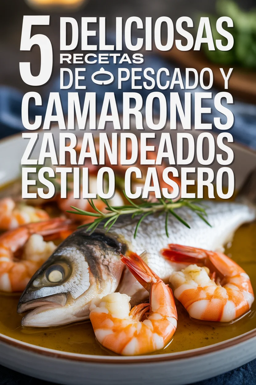 Pescado y camarones zarandeados estilo casero