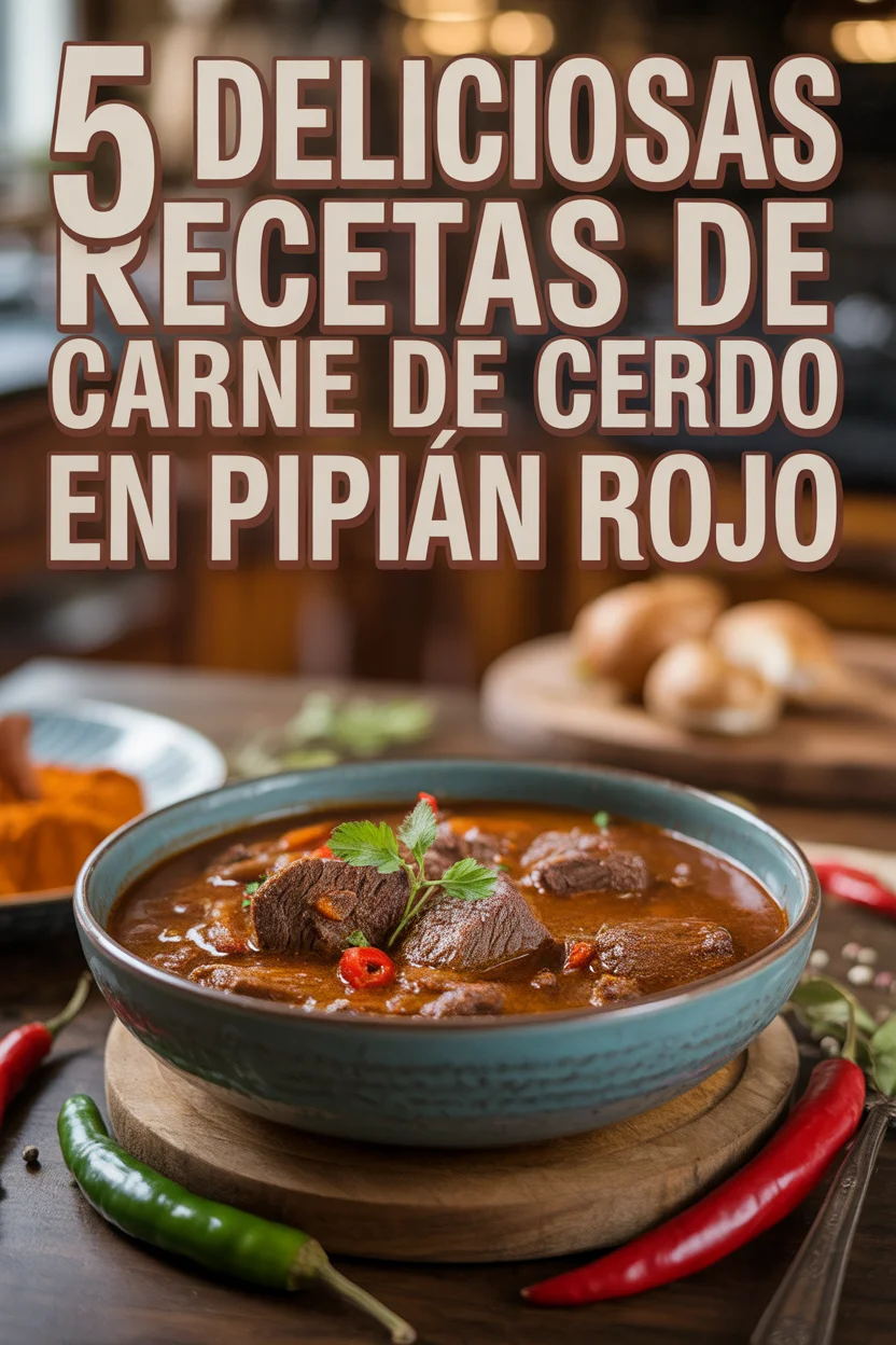 receta de Carne de cerdo en pipián rojo