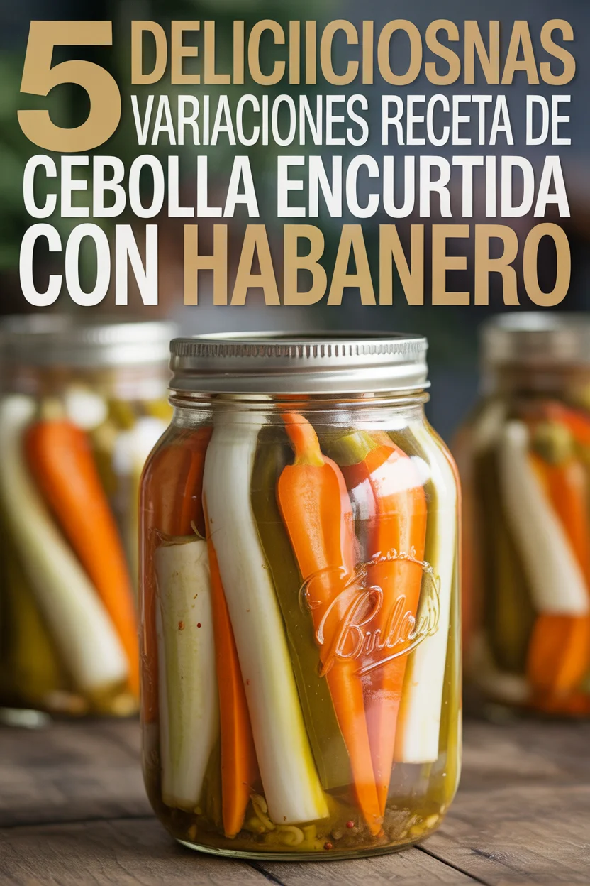 receta de Cebolla Encurtida con Habanero