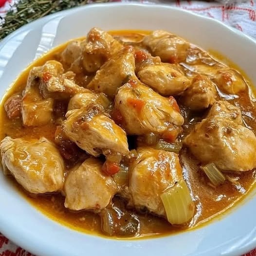 Pollo en Salsa al Ajillo