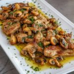 SOLOMILLO DE CERDO AL AJILLO CON CHAMPIÑONES