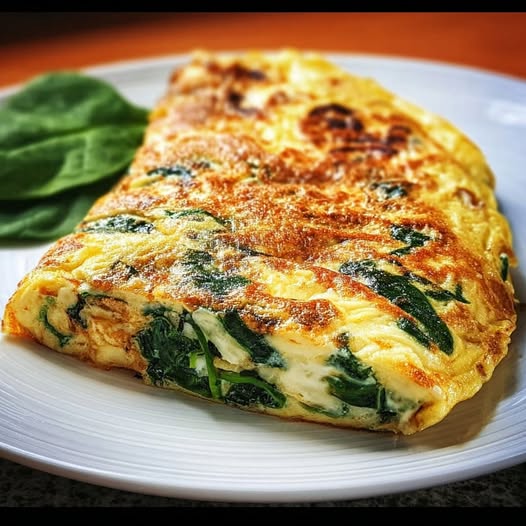 Tortilla de Espinacas y Queso