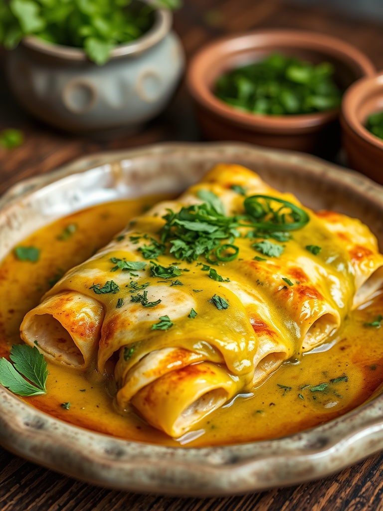 Receta de Enchiladas Verdes
