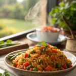 Receta de arroz con vegetales para meal prep
