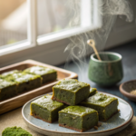 Receta de brownie nostálgico con matcha