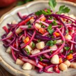 Receta de ensalada de col morada con manzana